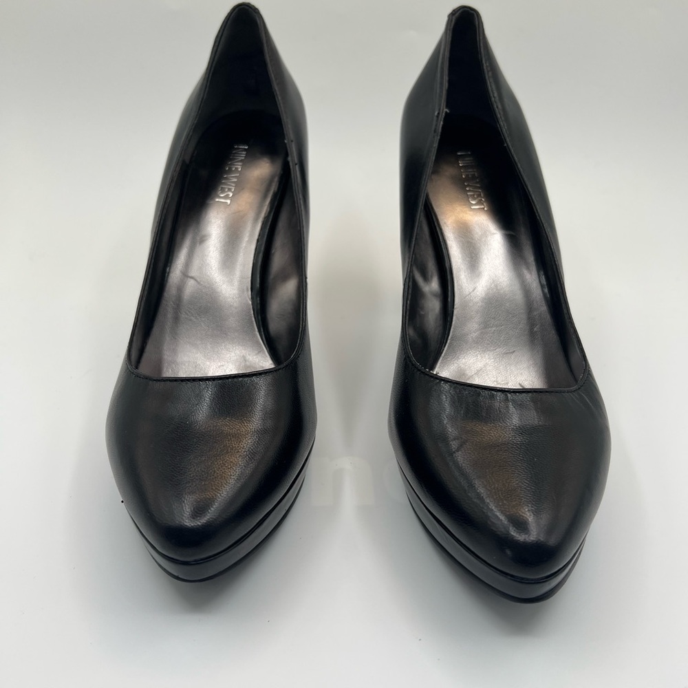 🖤 Nine West Classic Black 4” Platform Heels - Picture 2 of 13